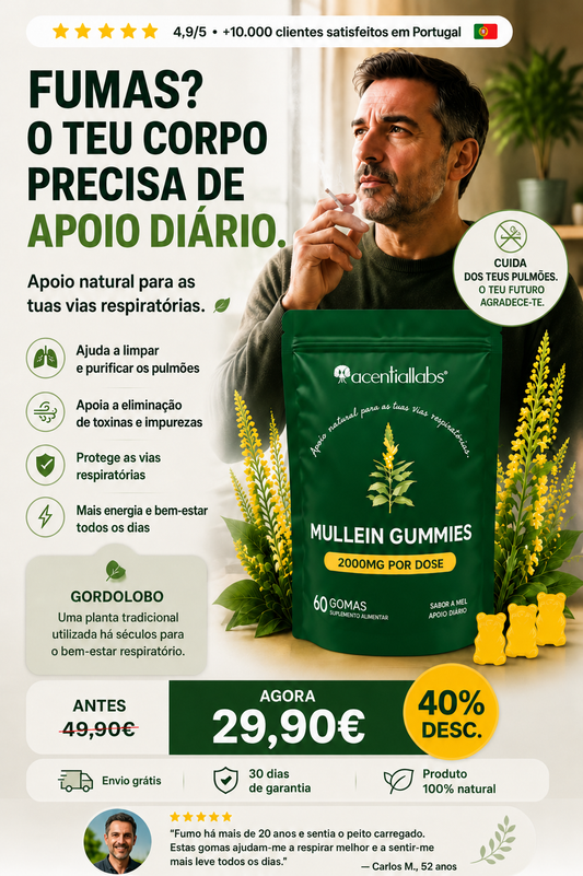 Gomas de Gordolobo | Para quem fuma e quer respirar melhor