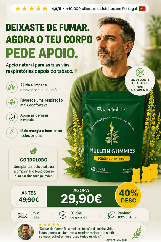 Gomas de Verbasco | Auxilia na recuperação das suas vias respiratórias